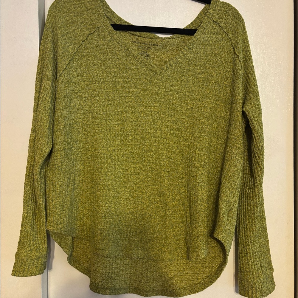 American Eagle Outfitters Green Tunic with Relaxed Fit